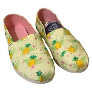 🍍 Summer Fruits TOMS Alpargata OrthoLite Lemonade Pineapple Paradise Print Shoes